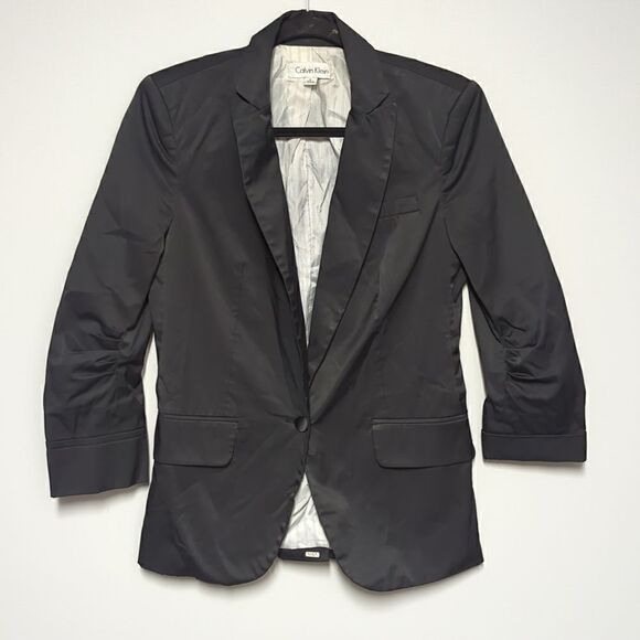 Calvin Klein One Button Blazer - Picture 1 of 7
